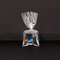Creatieve hars goudvis hanger in transparante waterzak met blauwe en oranje vissen - Siervis Stijl 1
