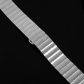 Silver stainless steel link watch band for Huawei Watch 5/4 Pro with elegant metal finish - 22mm / Silver
