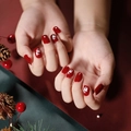 JP1280-Red White Reindeer Xmas