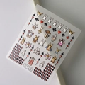 Autocollants 5D gaufrés pour ongles avec motifs de lapin poker et damiers - Poker Lapin (TS-270)