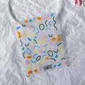 Stickers à ongles 5D lignes géométriques colorées minimalistes avec motifs abstraits - Lignes Colorées Minimalistes (TS-2368)