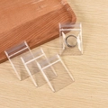 Lot de quatre petits sacs hermétiques transparents pour le rangement de bijoux - 4*6cm (Lot de 20)