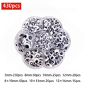 Set of 430pcs mixed size black and white googly wiggle eyes for DIY toy crafts - Box 18 (Mixed Sizes/Shapes 430pcs)