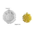 Daisy sunflower shaped food grade silicone mold for DIY candles with 6.4cm diameter - Sunflower With Hole
