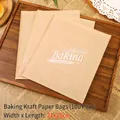 Brown kraft toast bread packaging bags 21x25cm greaseproof paper 100 pcs pack - Baking Handmade Printed / 21*25CM / Kraft Color