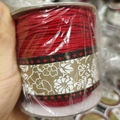 Red braided nylon thread spool for DIY bracelets and handcrafted jewelry making - 1.0MM A-Line Large Roll / Red