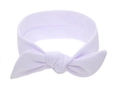 Bandeau bébé avec oreilles de lapin et texture à bulles de couleur lavande douce - Blanc (Texture Bulle)