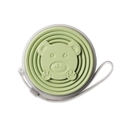 Tazza pieghevole in silicone verde chiaro con carino design a orsetto e cinturino - 180ML / Verde