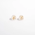 S925 Sterlingsilber und Silikon Ohrring-Verschlüsse mit vergoldeten Kerneinsätzen - 1 Paar / Gold