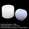 Silicone mold for moon surface texture candle cups and resin flower pots, B1100 model - 4# B1100 / Clear