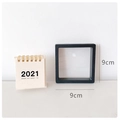 Black 9x9cm floating jewelry display box with PE membrane and minimalist square frame - 9*9*2 (No Base) / Black