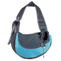 Blue breathable mesh pet sling carrier for small dogs and cats with adjustable shoulder strap - Sky Blue Sling Bag