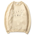 Beige Gulf of Mexico sweatshirt with palm tree graphic print in a relaxed cotton fit - Khaki