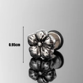 Orecchino a perno vintage in acciaio inossidabile a forma di fiore a cinque petali - Stile Floreale (S309)