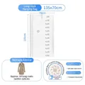 Hanging vacuum storage bag 135x70cm for 10 coats with smart air valve and clear design - 135*70cm (Hanging Double Exhaust)