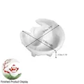 Christmas snowman moon silicone mold with dimensions 13.5x12.5cm for DIY craft candles - Twig Snowman