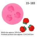 Stampo in silicone rosa a forma di mela per fondente o resina DIY, misura 5x5x1cm per hobby - Mela