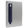 Elastischer Lycra Stoff Stiftehalter mit Herz Design, selbstklebende Stifttasche. - Marineblau
