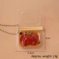 Miniature braised pork rice bento food keychain in plastic box with 13g weight - Braised Pig Snout