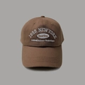 Brown retro baseball cap with 1989 New York embroidery and white letter stitching - M / Coffee
