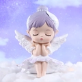 Adorable purple angel girl figurine night light with wings and tutu on clouds - 1143-21 Extra Large Purple