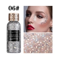 Dragon Ranee 06 Zilveren glitter ooggel met luipaardprint dop en sprankelende lovertjes - Nr. 6 Zilver