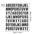 1 and 2 inch waterproof alphabet stickers for industrial labeling and notebooks - 1 Inch 26 Letters / Black