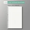 A4 blank refill paper for 30-hole loose-leaf binder, 205x288mm size in white paper - A4 Blank [60 Sheets]