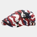 Vintage-Schirmmütze im Camouflage-Stil mit verstellbarer Kupferschnalle für Damen - Verstellbar / Rot Camouflage