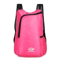 Lightweight foldable outdoor hiking backpack in vibrant rose red ripstop nylon fabric - Standard Type / Rose Red