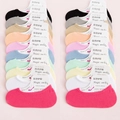 Breathable mesh cotton low cut socks set in multiple vibrant colors with anti-slip feature - Thin Magic Socks (Mixed Size Random) / 6-8 Years (Feet length 16-18cm)