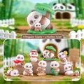 Creative Panda blind box collection with 8 unique poses in a miniature garden scene - Qi Zai Panda Series / Random One