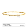 Faceted gold hematite bead bracelet for women with 2.3mm beads and 16cm length - 2.3mm Gold Hematite Mini Style