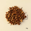 Dried brown eucalyptus seeds for Christmas decor, 3cm tall with natural wood texture - Natural Dried Eucalyptus Pods 50g