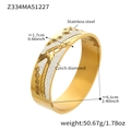 Macro detail of gold stainless steel wide bangle with hollow honeycomb and cubic zirconia - Z334-Floral Wave Hollow / Gold