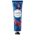 SADOER Strawberry and Plants hand cream in blue tube with botanical illustrations - Strawberry / 30 g