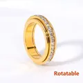 US 5 Rotatable Single Row Style Gold