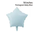 Star shaped 18 inch baby blue foil balloon for birthday and wedding party decoration - 18-inch Star Baby Blue