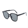 Gafas de sol plegables negras para mujer con protección UV y lentes de color gris - Negro Jazz Polarizado con Almohadillas (2ª Generación)