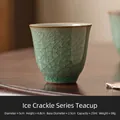 Tazza da tè in ceramica con smalto a crepaccio verde pallido, diametro 5cm e 25ml - 25ml / Tazza Ru-ware Ice Crackle