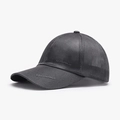 Dark grey breathable mesh baseball cap with curved brim for outdoor sports and sun protection - Adjustable / Dark Grey (23A064B)