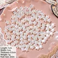 Star shaped faux pearl bead 10mm with 2mm hole for DIY jewelry making white luster - Star