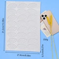 Stampo in silicone 24 fori ad ali di cigno e foglie per decorazione di torte - Forma Ali di Piuma in Fila (3)