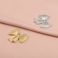 Pendentif noeud minimaliste en or et argent avec texture pour la création de colliers DIY - Style de Noeud 4#