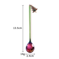 Cucchiaio in acciaio inossidabile arcobaleno con ciondolo a forma di albero di Natale - Cucchiaio Albero di Natale in Acciaio Inossidabile Arcobaleno 410