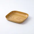 Vassoio da portata quadrato stile giapponese con finitura venatura del legno - Wood Grain / Piatto Medio 20cm