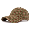 Berretto da baseball scozzese britannico verde e arancione retrò con visiera curva - Verde Militare