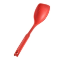 Nonslip red silicone 2-in-1 heat resistant spatula spoon for cooking and baby food - Red Spatula Spoon
