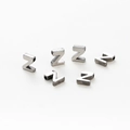 Silver vacuum plated letter Z beads for jewelry making with 1.8mm hole 6 pieces - Letter Z / Silver Gray