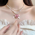 01 Heart 3833 Pearl Bow